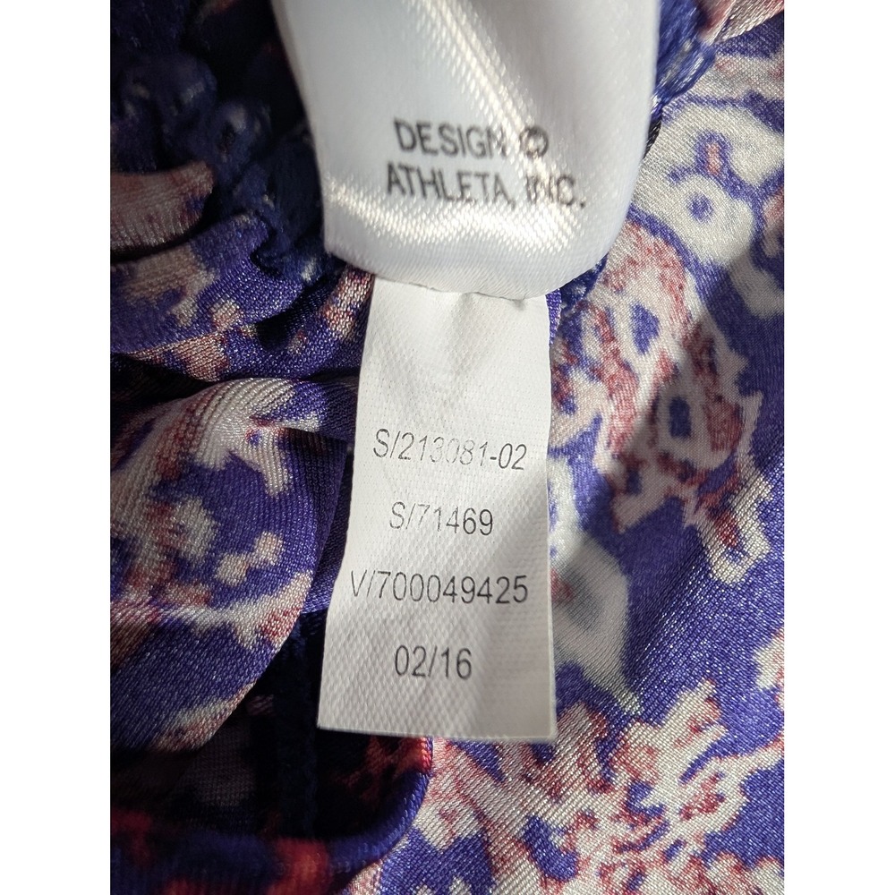 Athleta Tank Top‎ Womens Small Ruched Side Sleeveless Activewear Shirt - Picture 9 of 13